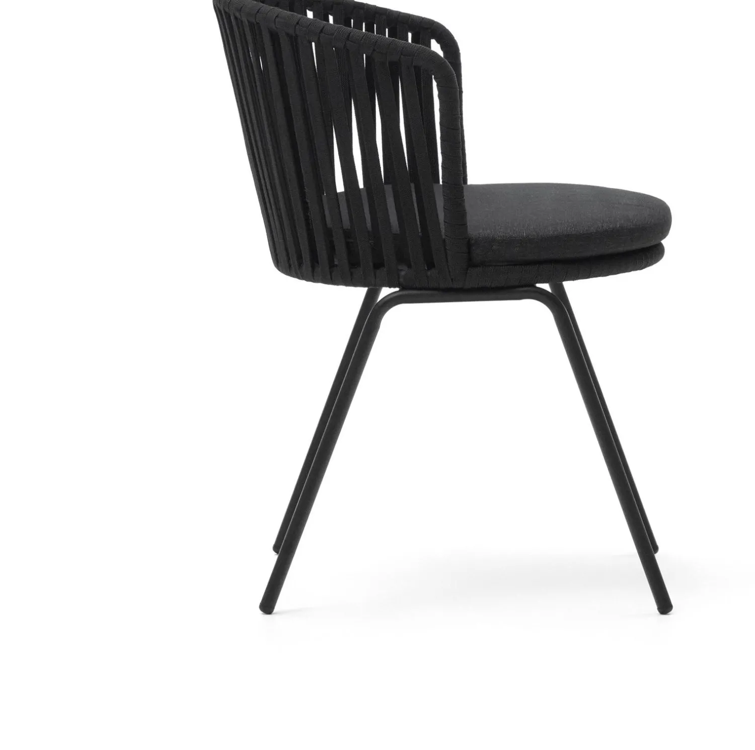 Tuinstoelen-Kave Home Saconca Tuinstoel Zwart