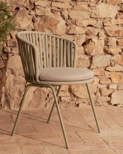 Tuinstoelen-Kave Home Saconca Tuinstoel Groen