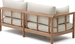 Tuinbanken|Zitbanken-Kave Home Sacova Outdoor 2-Zitsbank Naturel, Beige