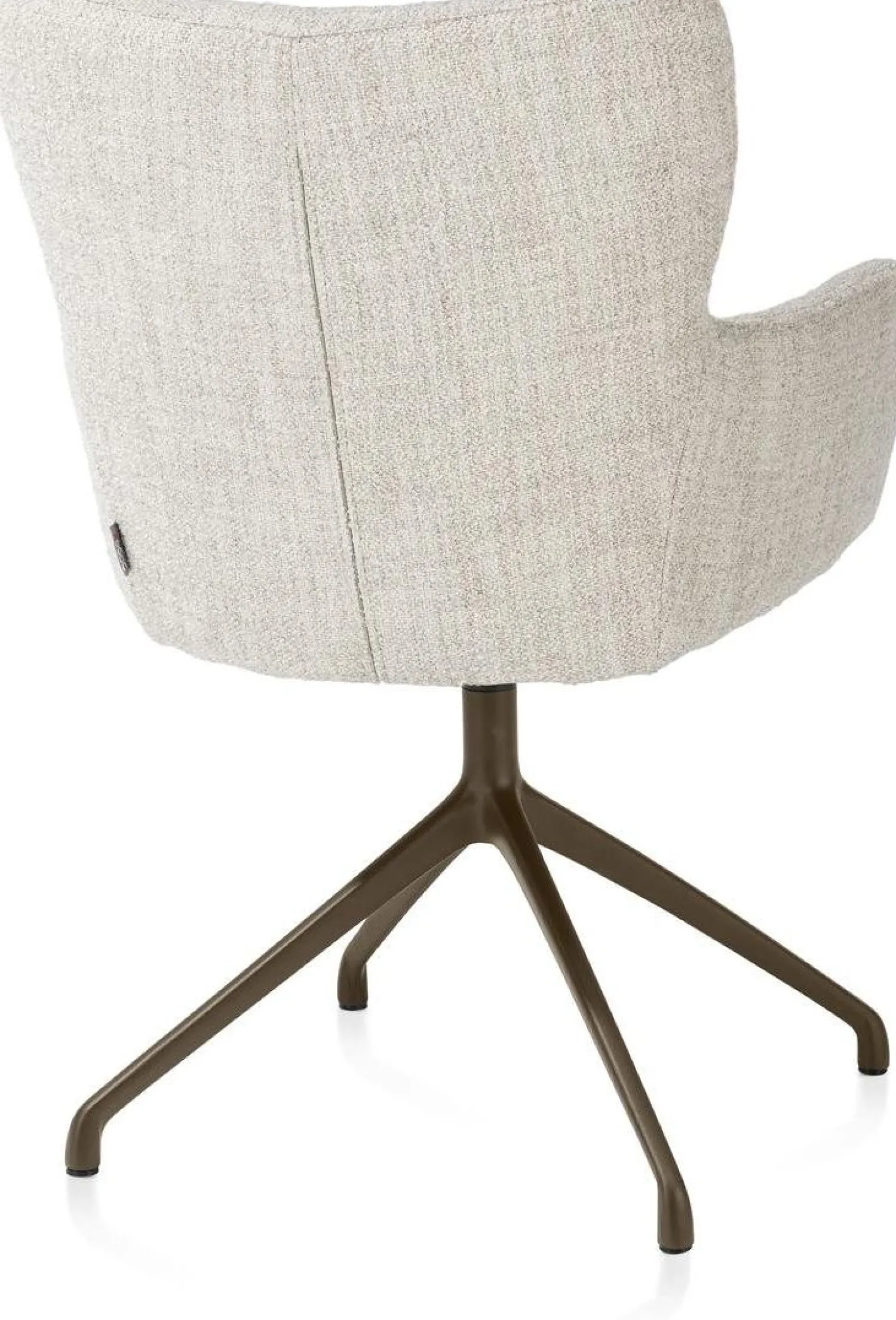 Eetkamerstoelen Met Armleuning-XOOON Sage Draaibaar Eetkamerstoel Cream