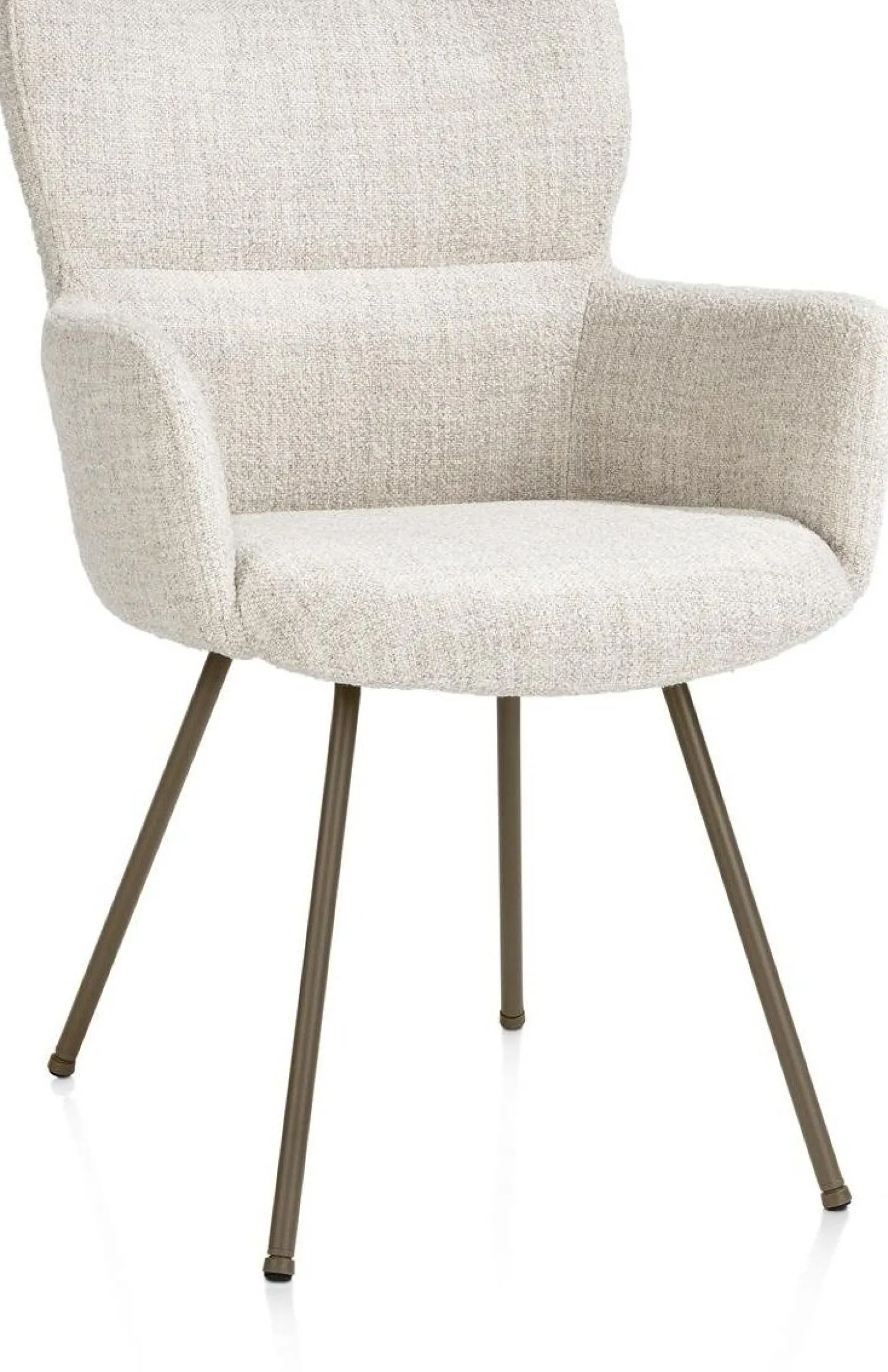 Eetkamerstoelen Met Armleuning-XOOON Sage Eetkamerstoel Cream
