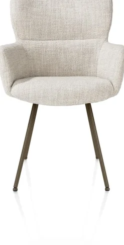 Eetkamerstoelen Met Armleuning-XOOON Sage Eetkamerstoel Cream