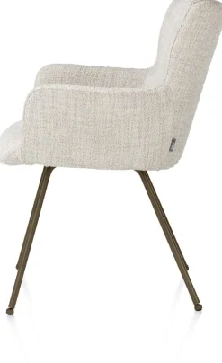 Eetkamerstoelen Met Armleuning-XOOON Sage Eetkamerstoel Cream