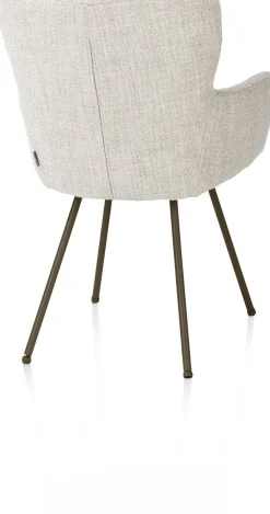 Eetkamerstoelen Met Armleuning-XOOON Sage Eetkamerstoel Cream