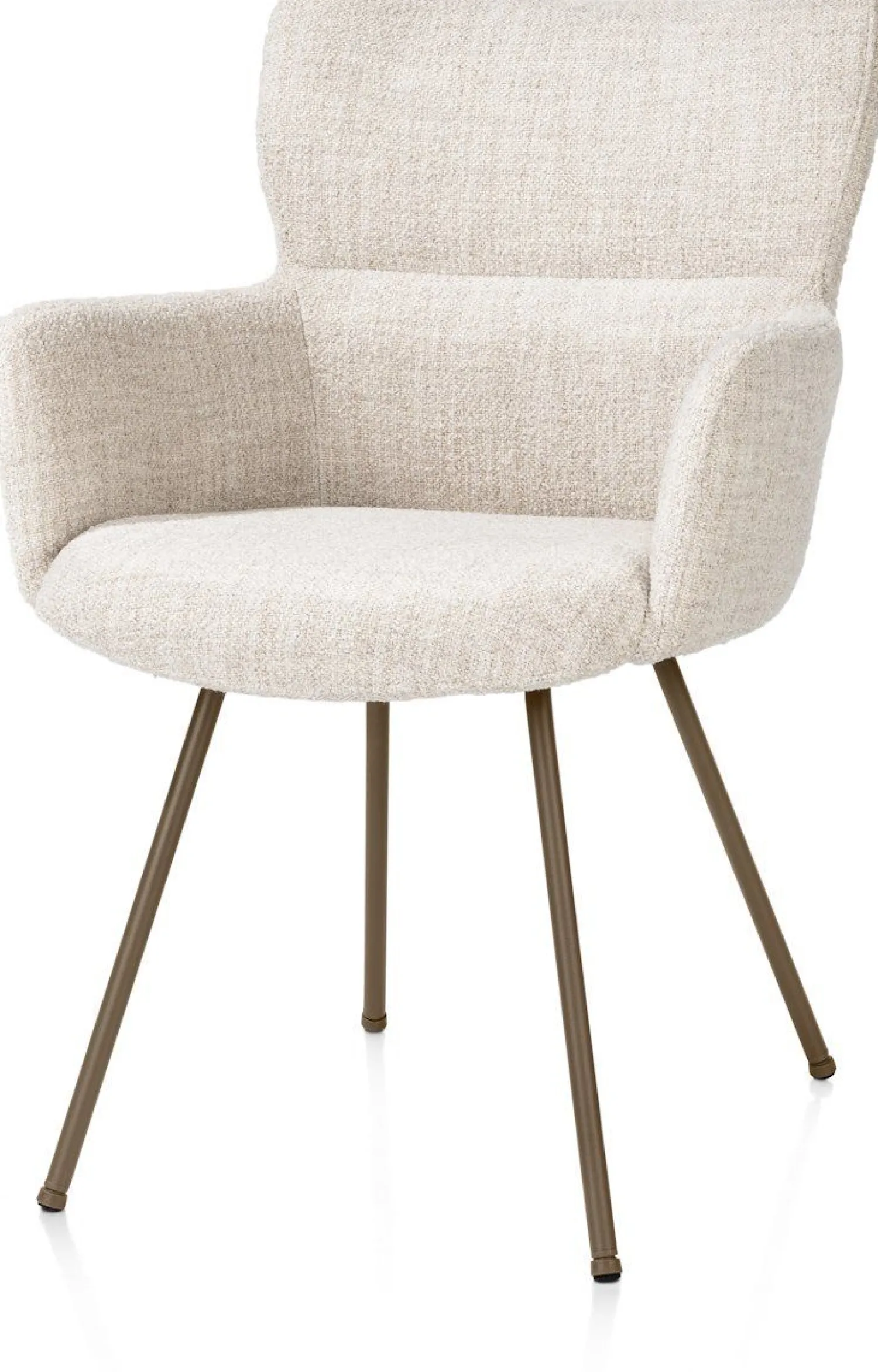Eetkamerstoelen Met Armleuning-XOOON Sage Eetkamerstoel Cream