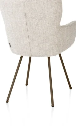 Eetkamerstoelen Met Armleuning-XOOON Sage Eetkamerstoel Cream