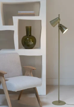Moderne Vloerlampen|Vloerlampen-It's about RoMi Salamanca Vloerlamp Olive Green