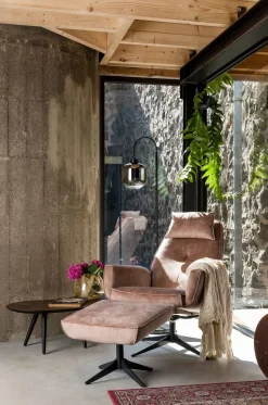 Relaxfauteuils-Henders en Hazel Salerno Relaxfauteuil Camel