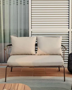 Tuinbanken-Kave Home Salguer Tuinbank Groen, Naturel