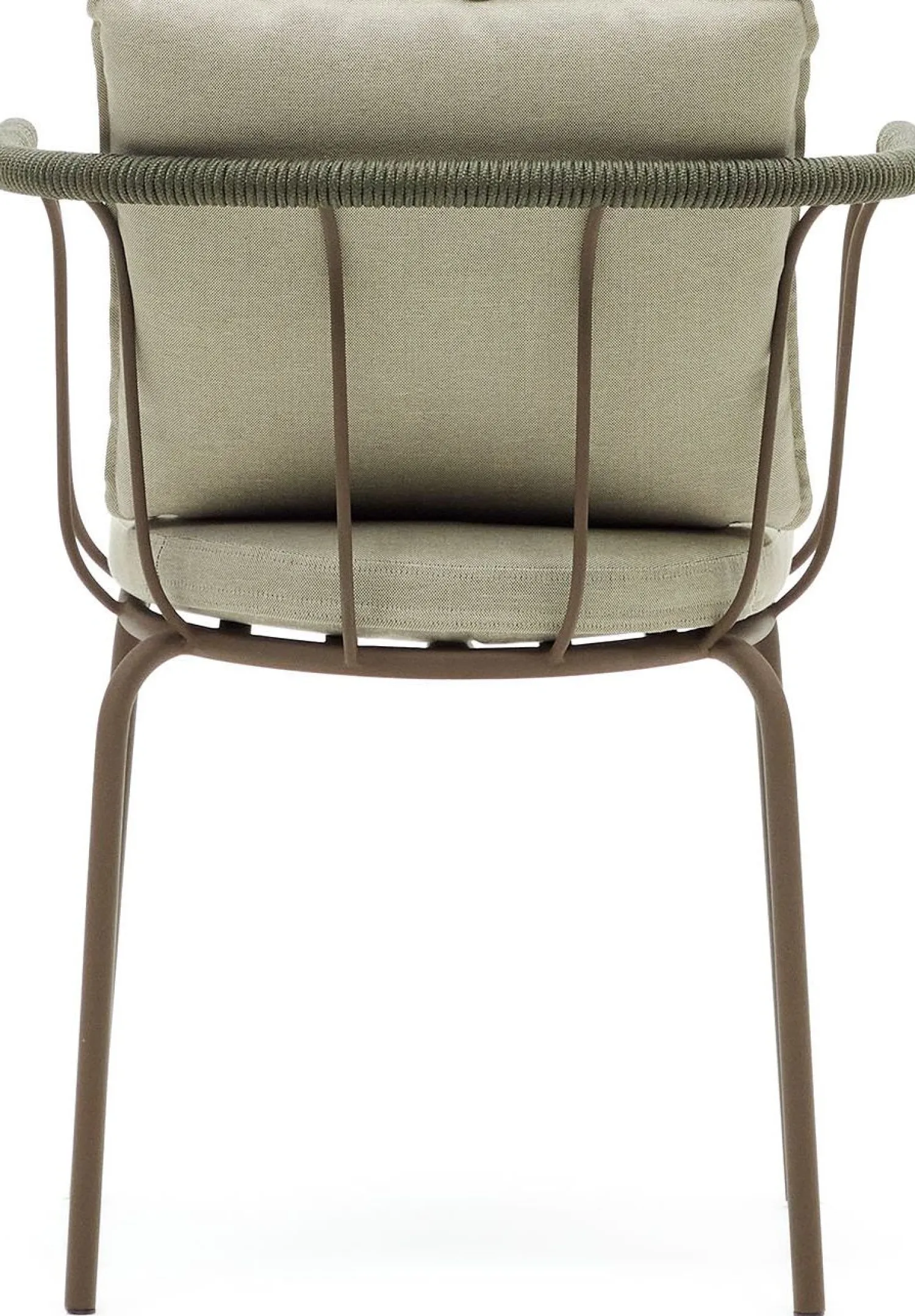 Tuinstoelen-Kave Home Salguer Tuinstoel Groen, Naturel