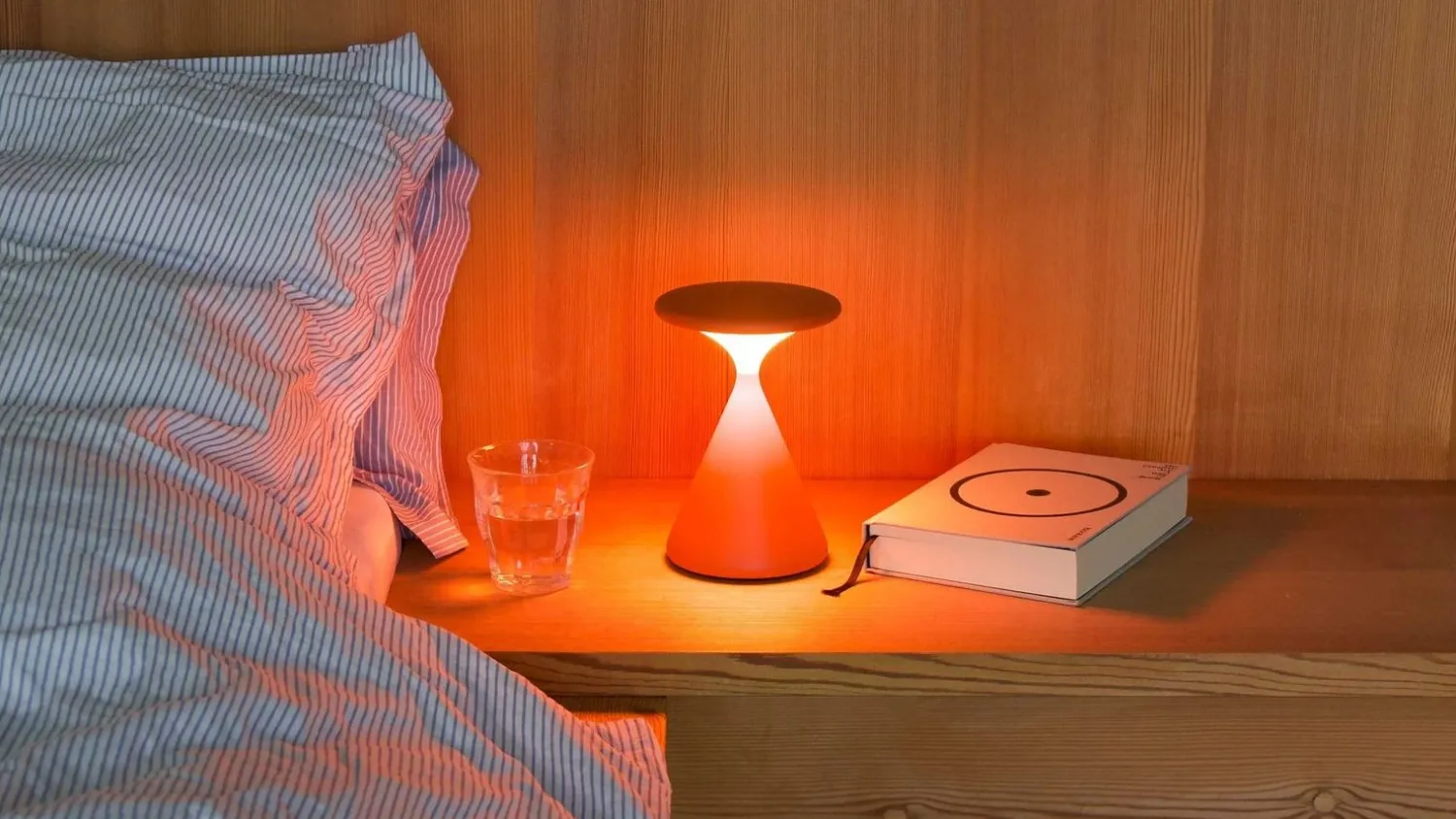 Snoerloze Tafellampen|Tafellampen-GRAU Salt Tafellamp Blood Orange