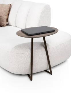 Industriële Bijzettafels-XOOON Salutina Laptoptafel Steelbrown