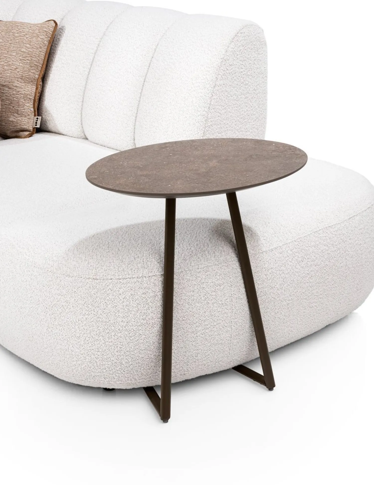 Industriële Bijzettafels-XOOON Salutina Laptoptafel Steelbrown