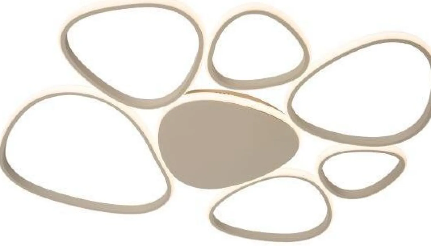Moderne Plafondlampen|Plafondlampen-Lucide Samling Plafondlamp Taupe