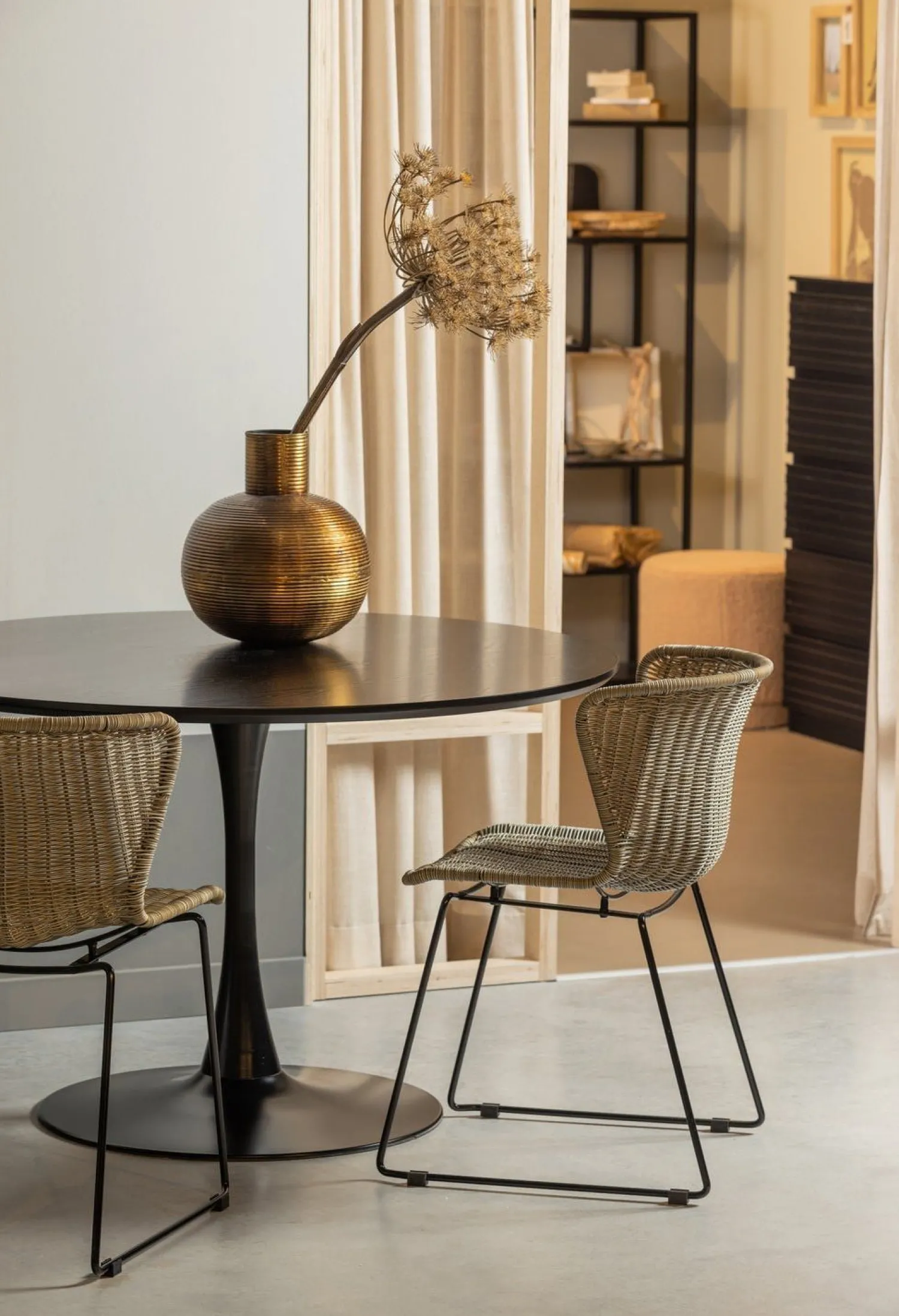 Ronde Eettafels-WOOOD Sammy Eettafel Black