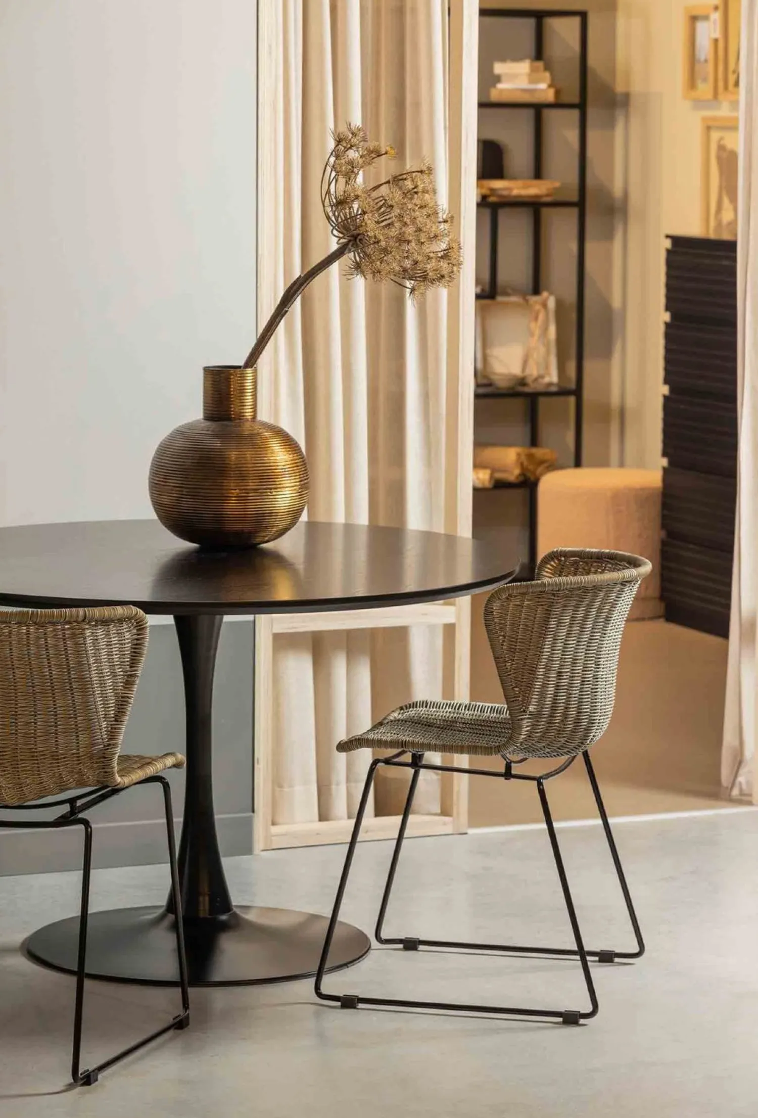 Ronde Eettafels-WOOOD Sammy Eettafel Black