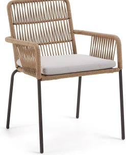 Tuinstoelen-Kave Home Samt Tuinstoel Beige