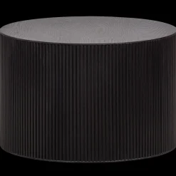 Ronde Bijzettafels-WOOOD Sanne Bijzettafel Black