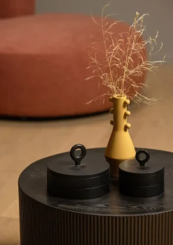 Ronde Bijzettafels-WOOOD Sanne Bijzettafel Black
