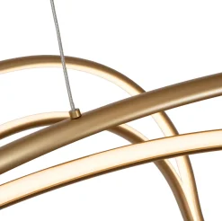 Design Hanglampen|Design Hanglampen-Lucide Sardana Hanglamp Goud
