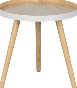 Ronde Bijzettafels-WOOOD Sasha Bijzettafel Hout