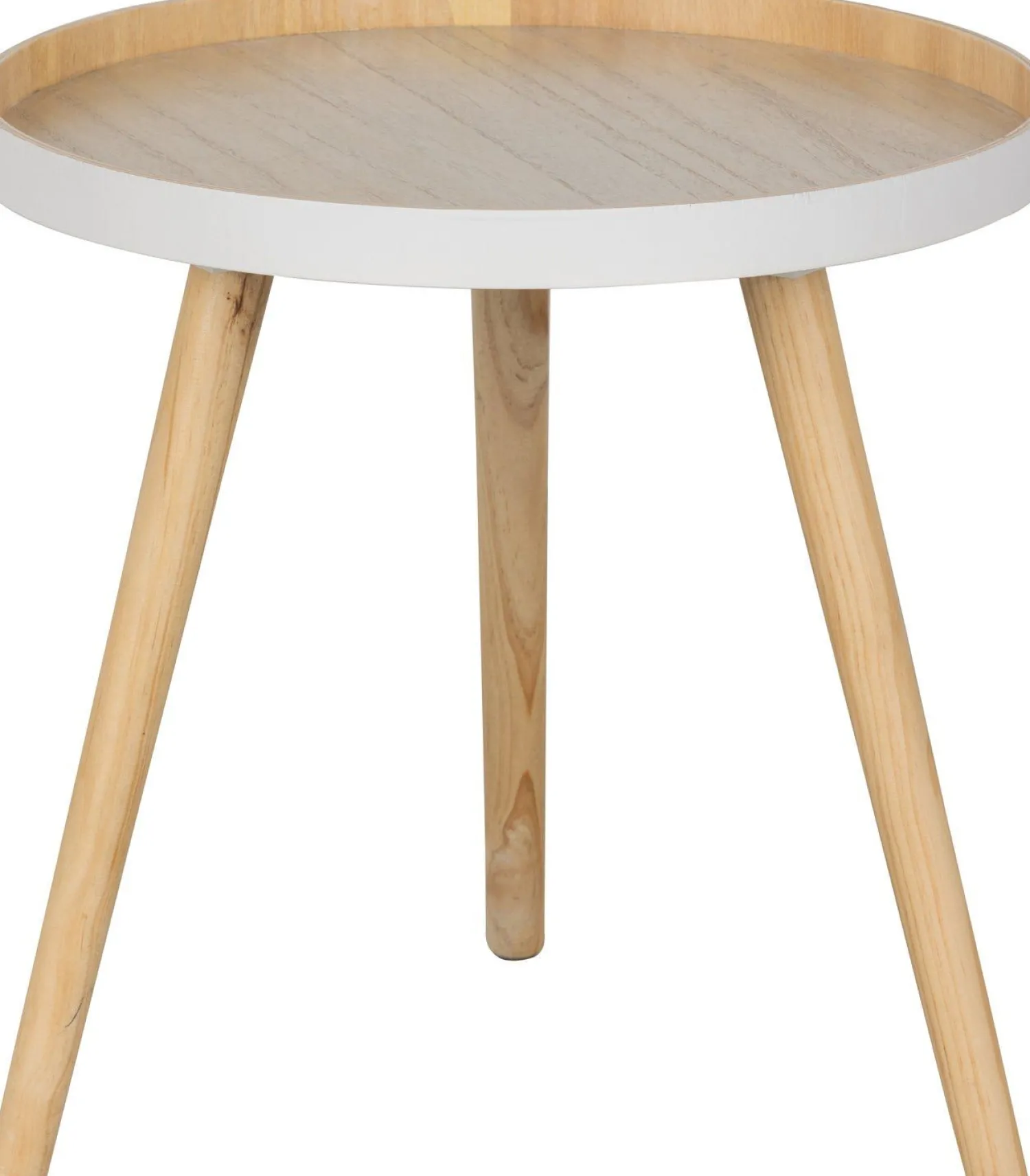 Ronde Bijzettafels-WOOOD Sasha Bijzettafel Hout