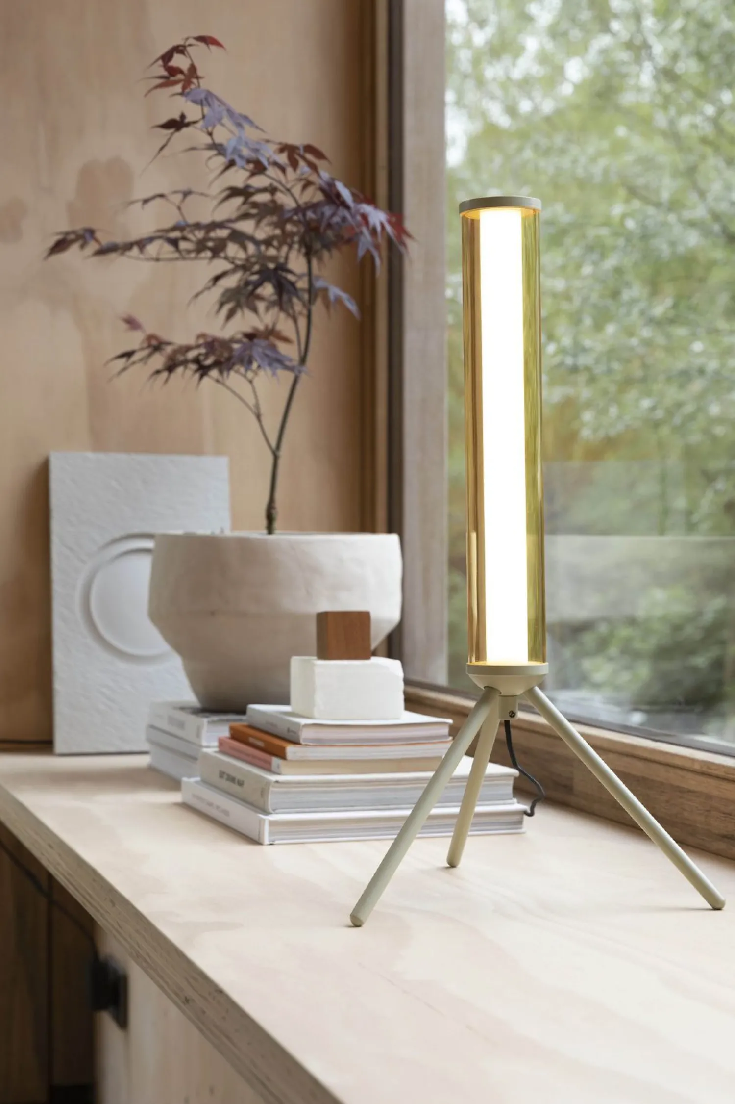 Tafellampen|Tafellampen-Zuiver Scotty (set van 4) Tafellamp Beige
