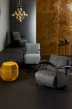 Leren Fauteuils|Design Fauteuils-Leolux Scylla Fauteuil Black