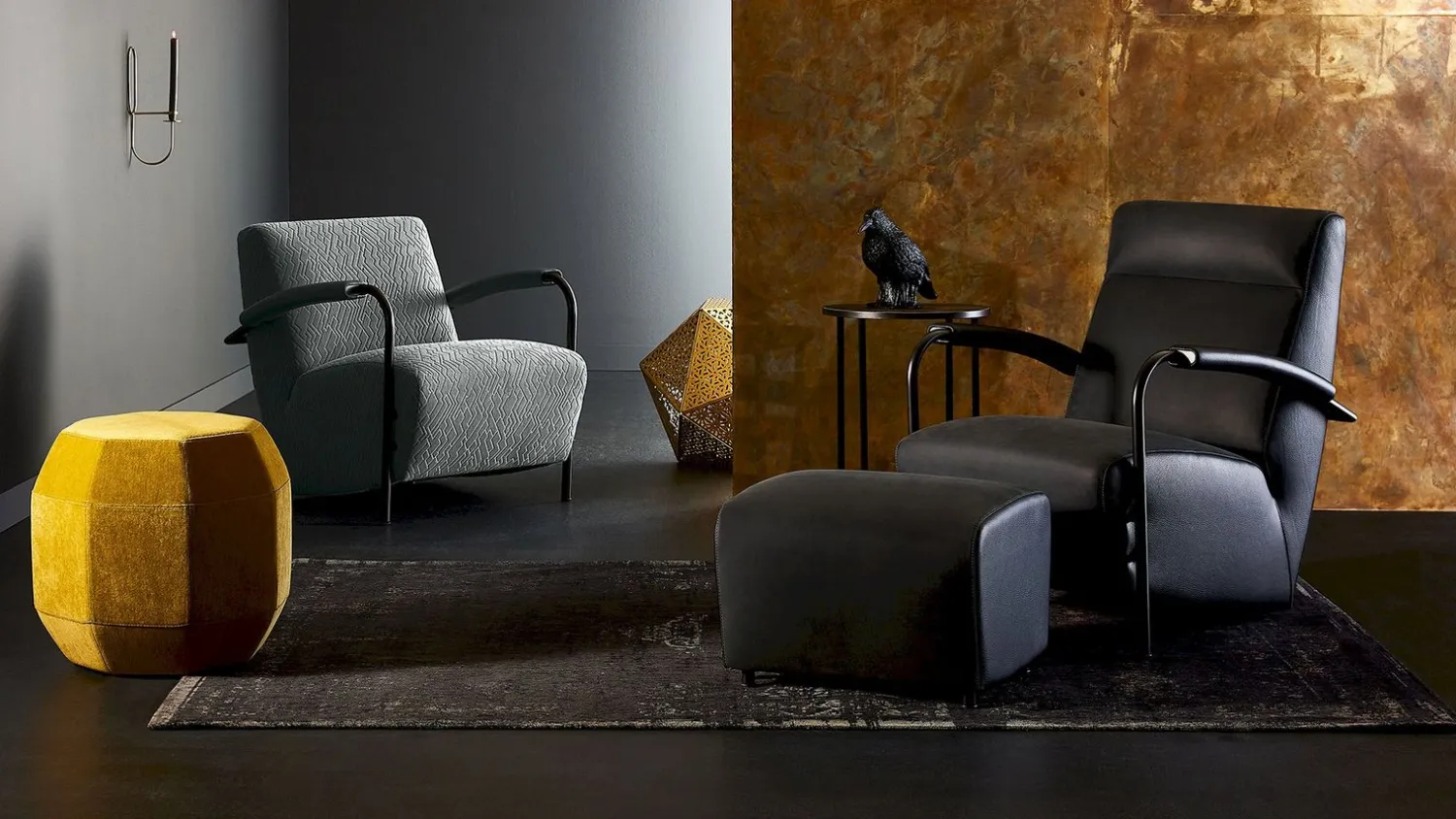 Design Fauteuils-Leolux Scylla Fauteuil Black