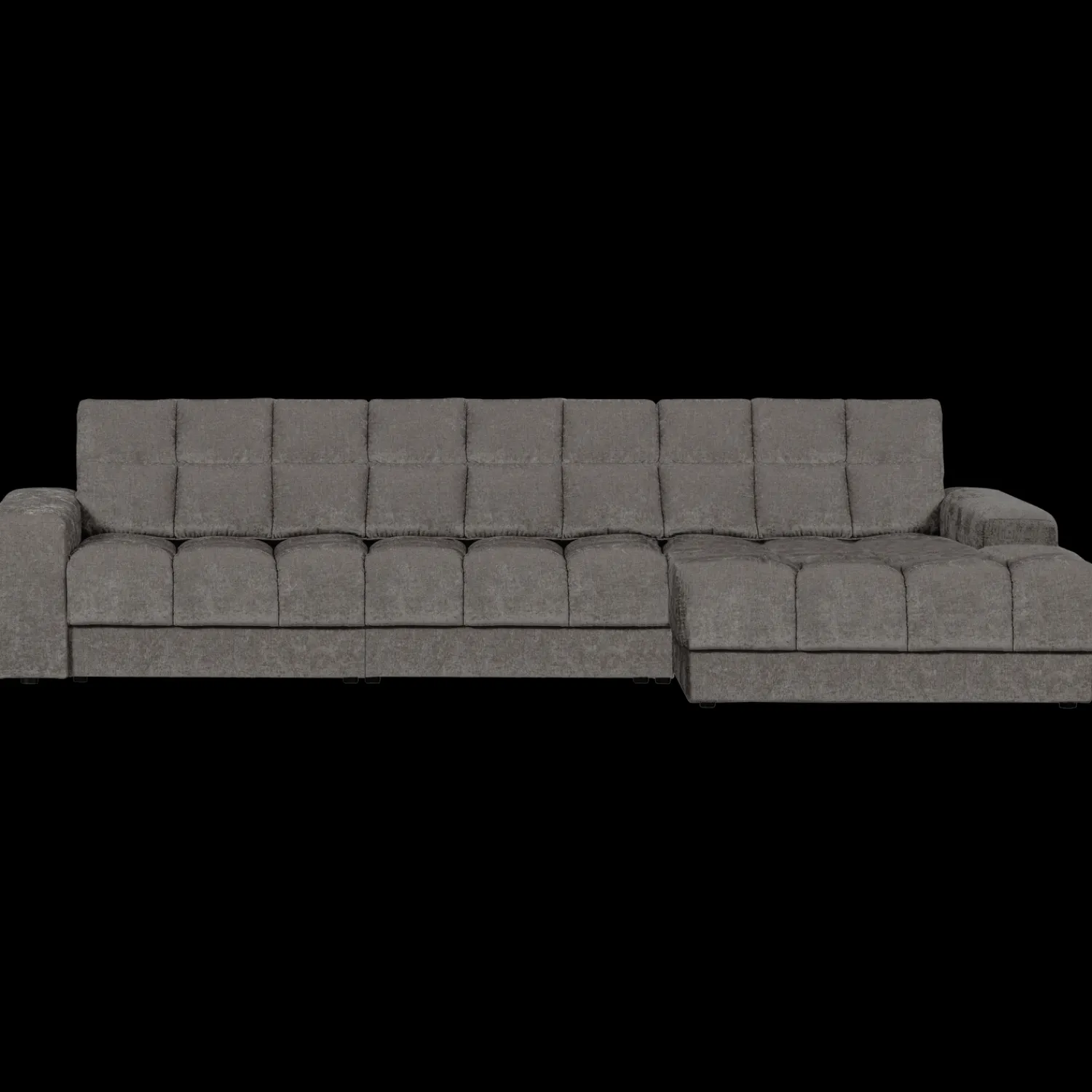 Hoekbanken-WOOOD Second Date Chaise Longue Anthracite