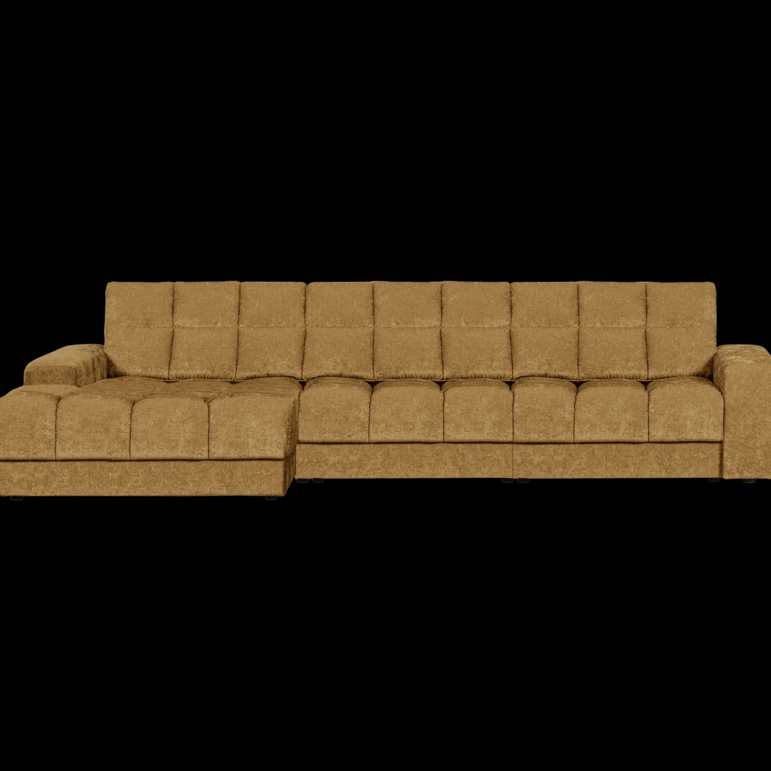 Hoekbanken-WOOOD Second Date Chaise Longue Gold