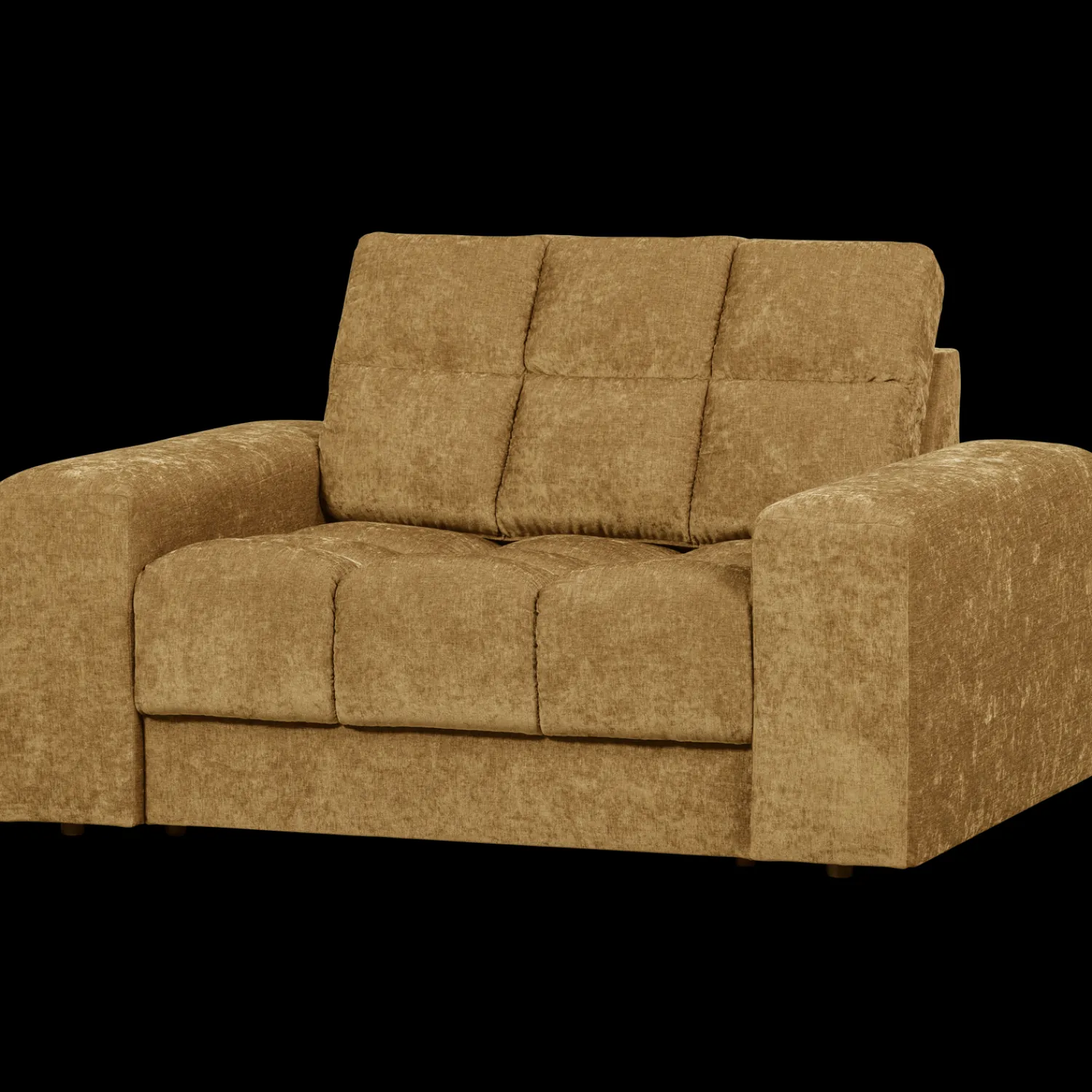 Loveseats-WOOOD Second Date Loveseat Gold