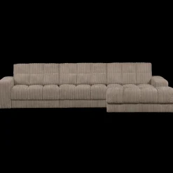 Hoekbanken-WOOOD Second Date Rib Chaise Longue Mud