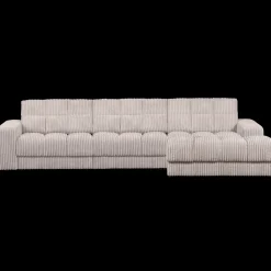 Hoekbanken-WOOOD Second Date Rib Chaise Longue Natural