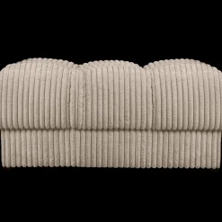 Hockers|Poefs-WOOOD Second Date Rib Hocker Travertin