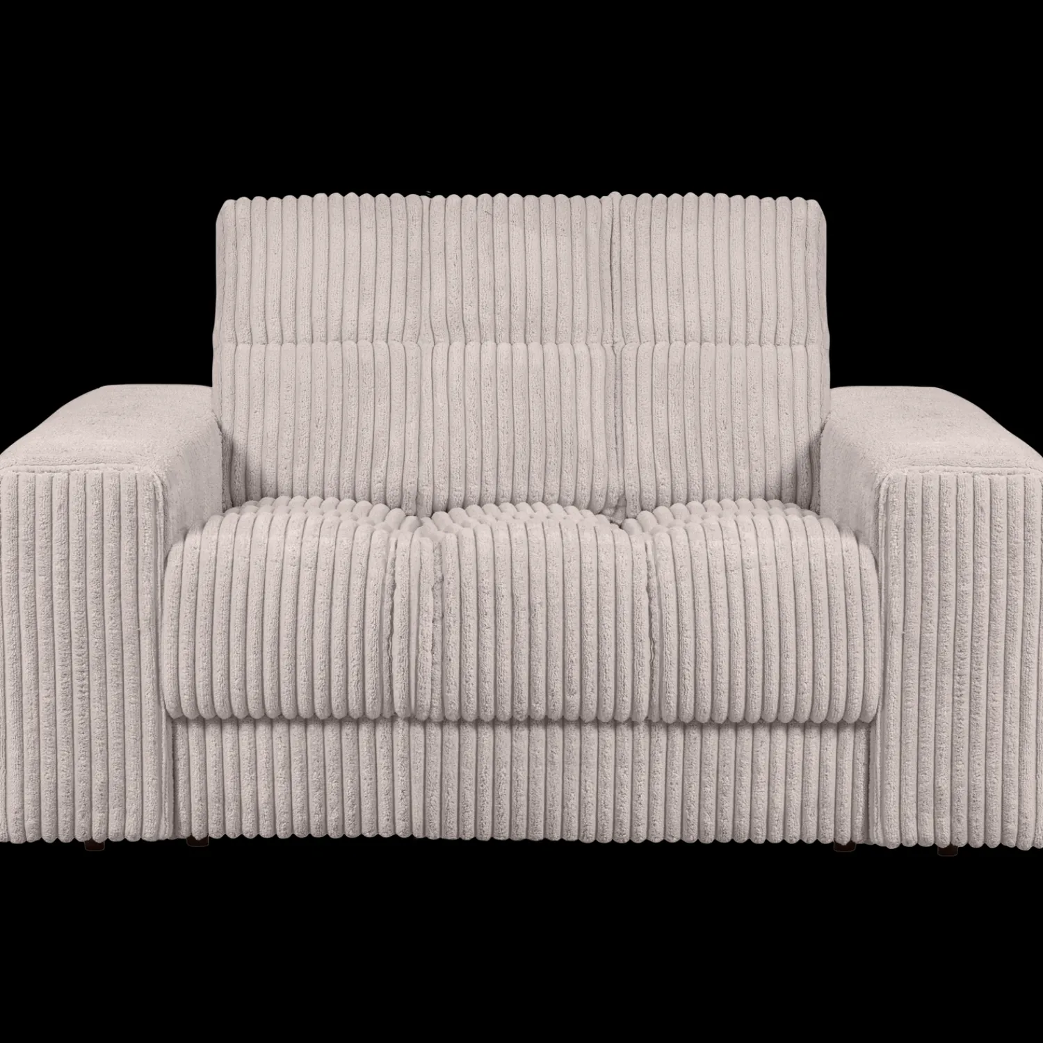 Loveseats-WOOOD Second Date Rib Loveseat Natural