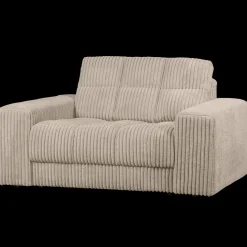 Loveseats-WOOOD Second Date Rib Loveseat Travertin