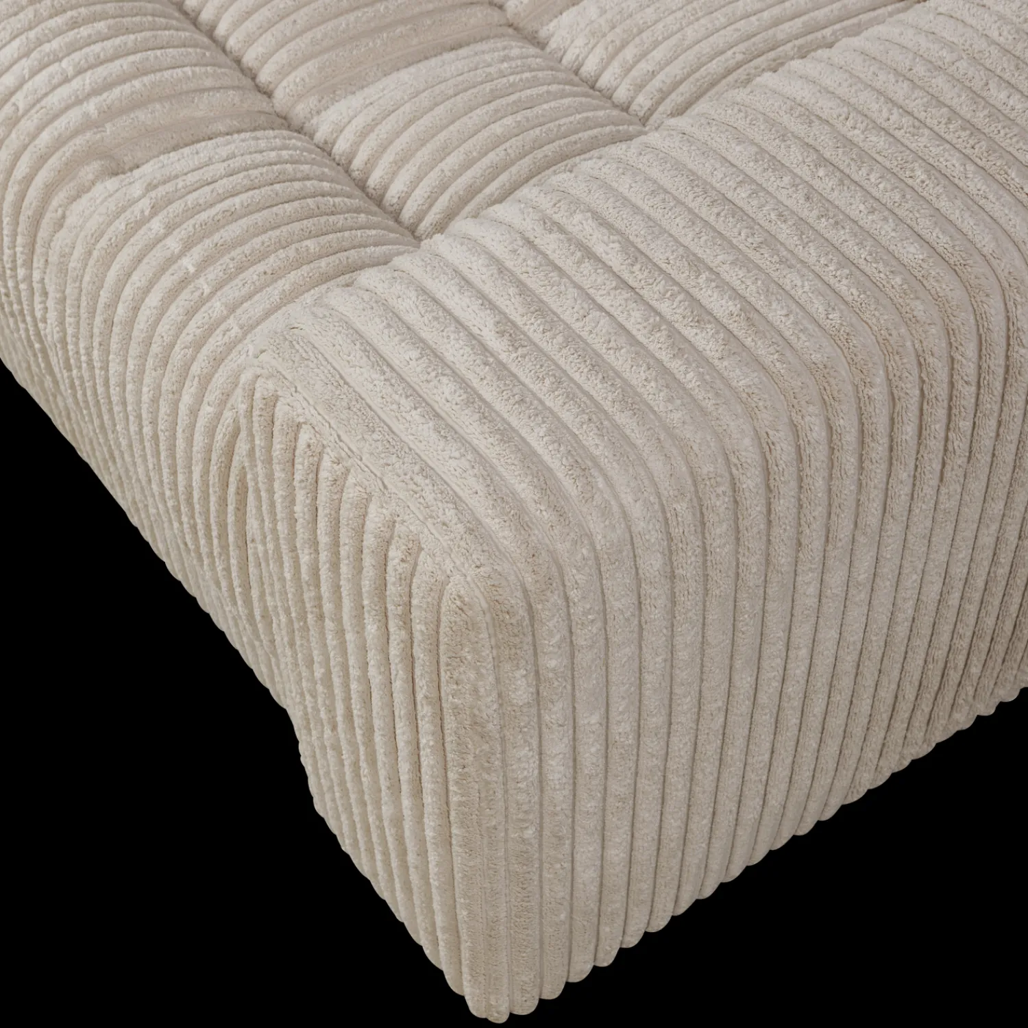Loveseats-WOOOD Second Date Rib Loveseat Travertin