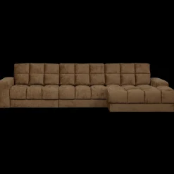 Hoekbanken-WOOOD Second Date Velvet Chaise Longue Brass