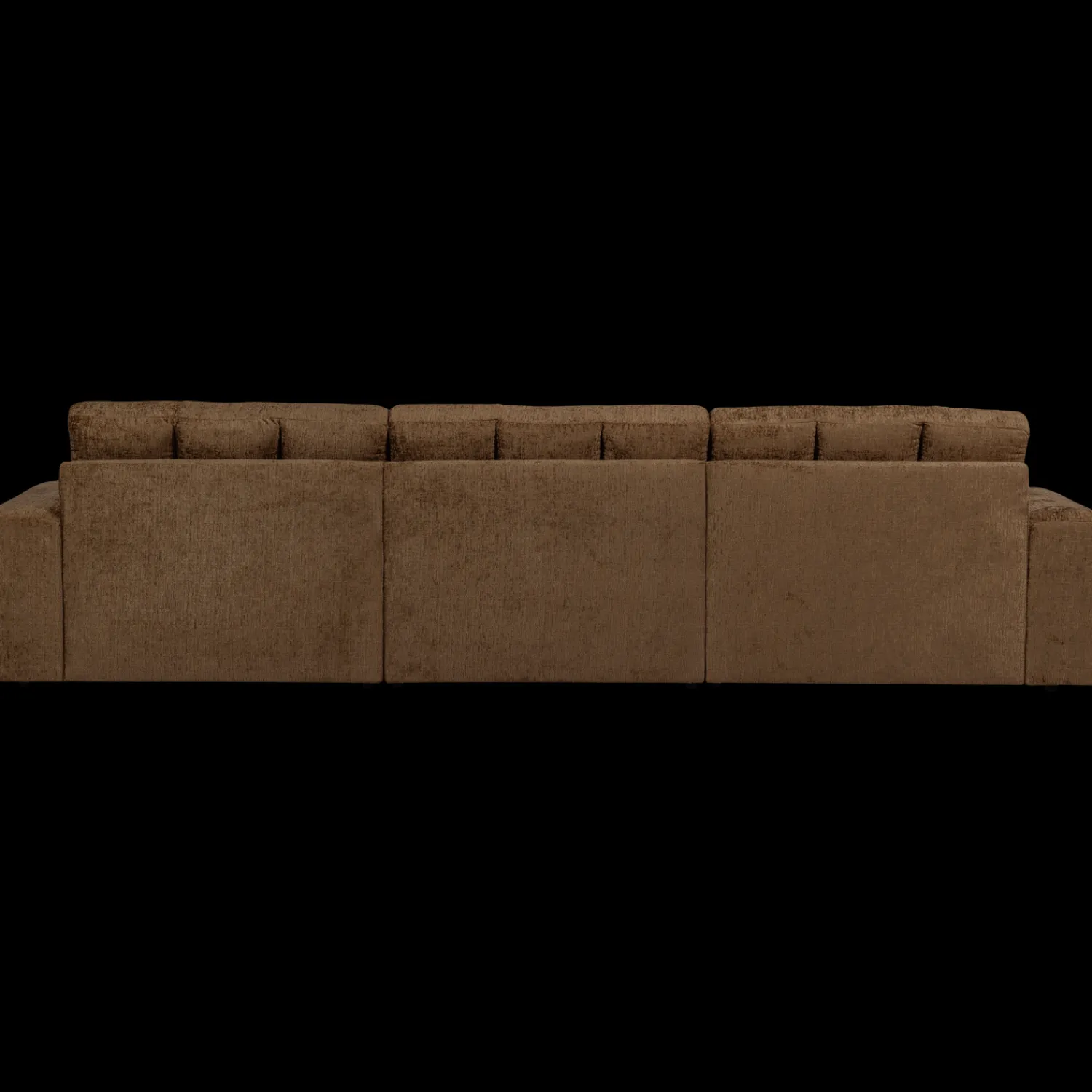 Hoekbanken-WOOOD Second Date Velvet Chaise Longue Brass