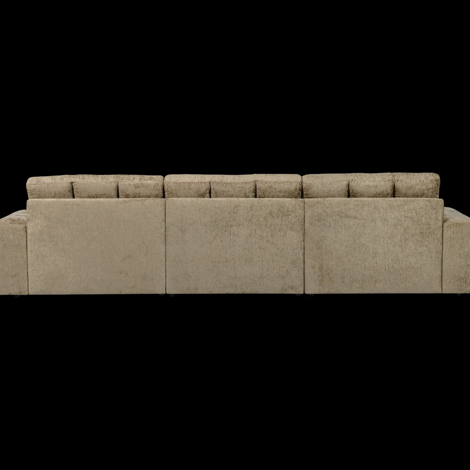 Hoekbanken-WOOOD Second Date Velvet Chaise Longue Wheatfield