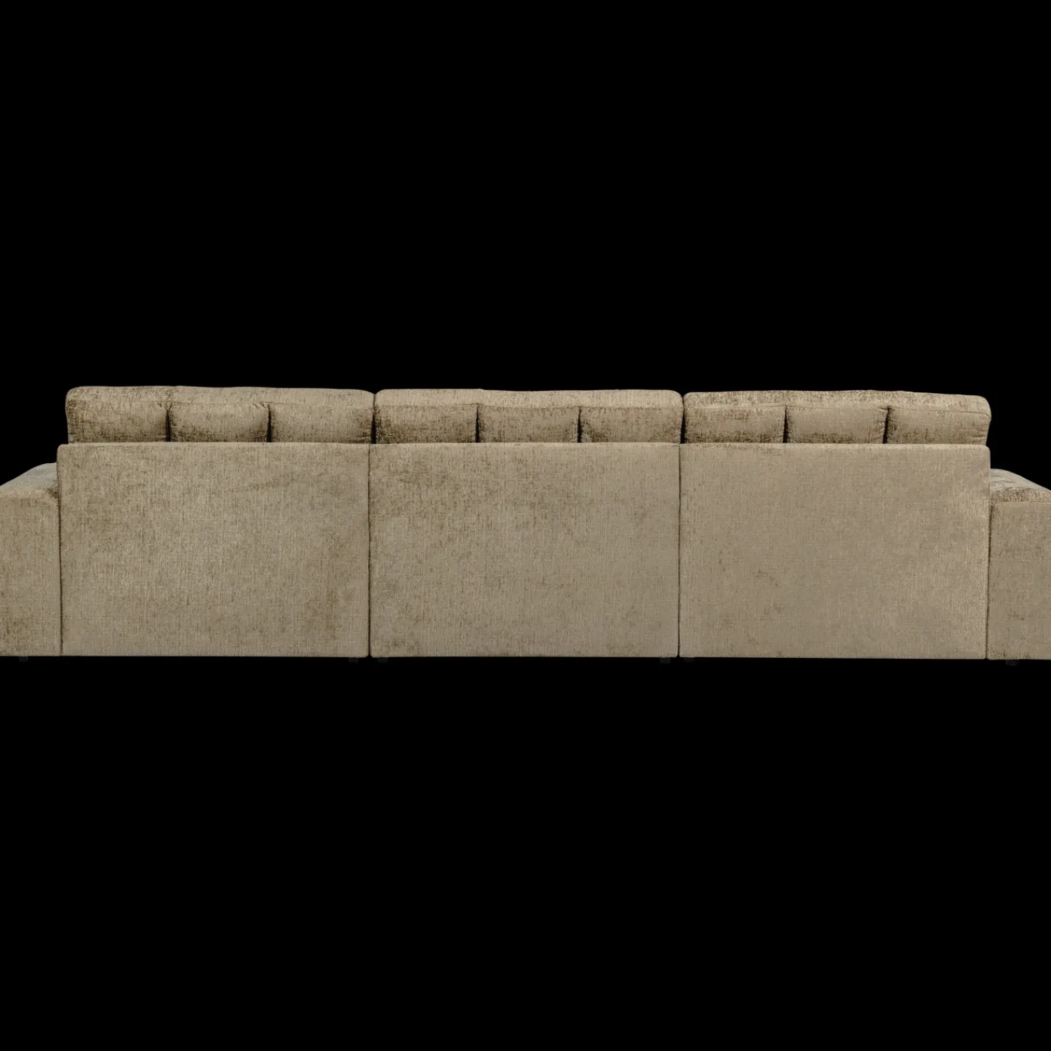 Hoekbanken-WOOOD Second Date Velvet Chaise Longue Wheatfield