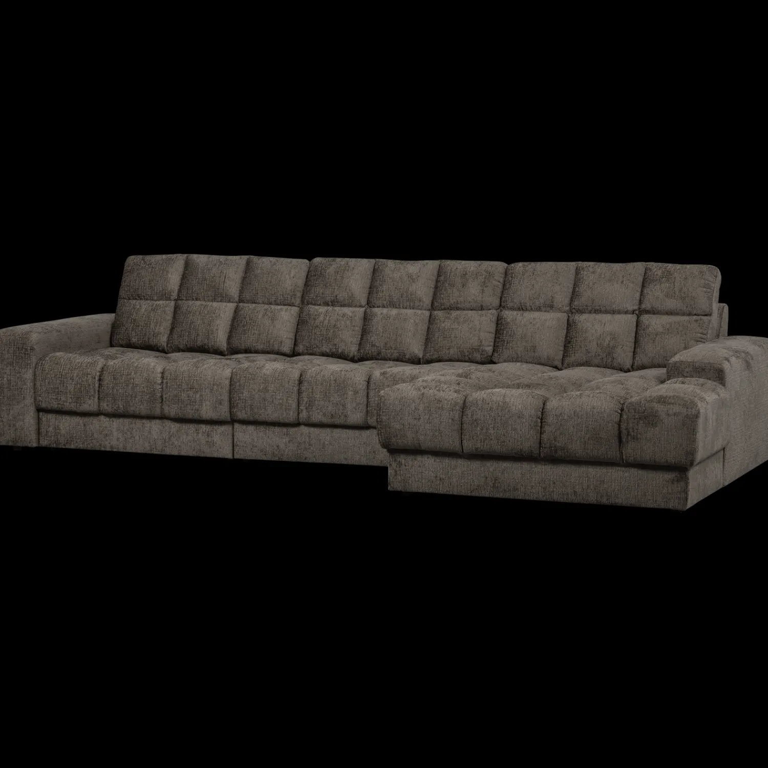 Hoekbanken-WOOOD Second Date Velvet Chaise Longue Mountain