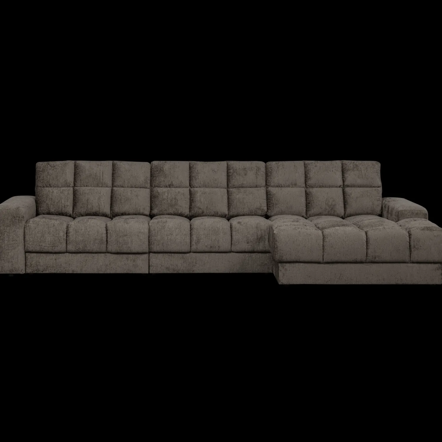 Hoekbanken-WOOOD Second Date Velvet Chaise Longue Mountain