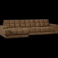 Hoekbanken-WOOOD Second Date Velvet Chaise Longue Brass