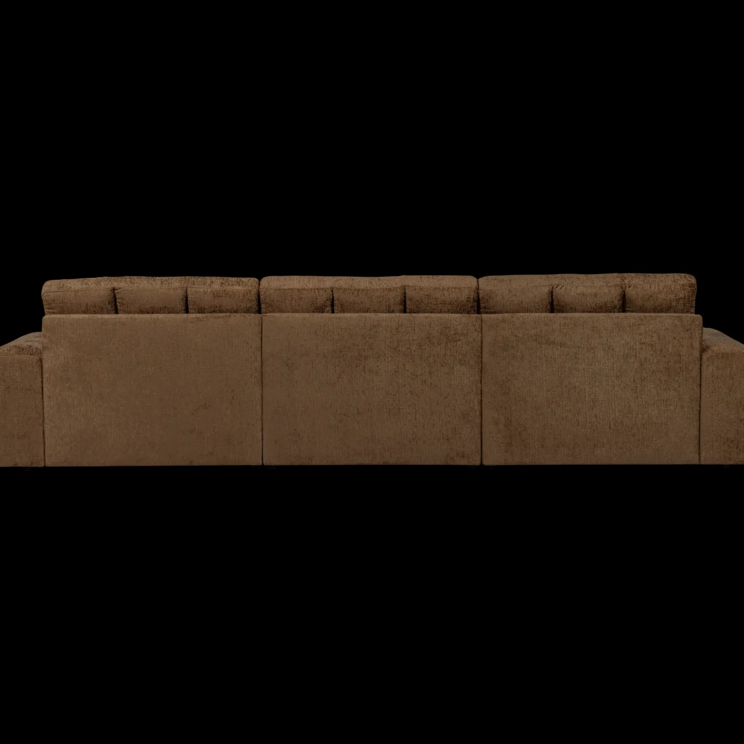 Hoekbanken-WOOOD Second Date Velvet Chaise Longue Brass
