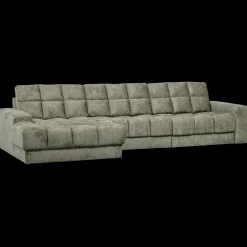 Hoekbanken-WOOOD Second Date Velvet Chaise Longue Frost