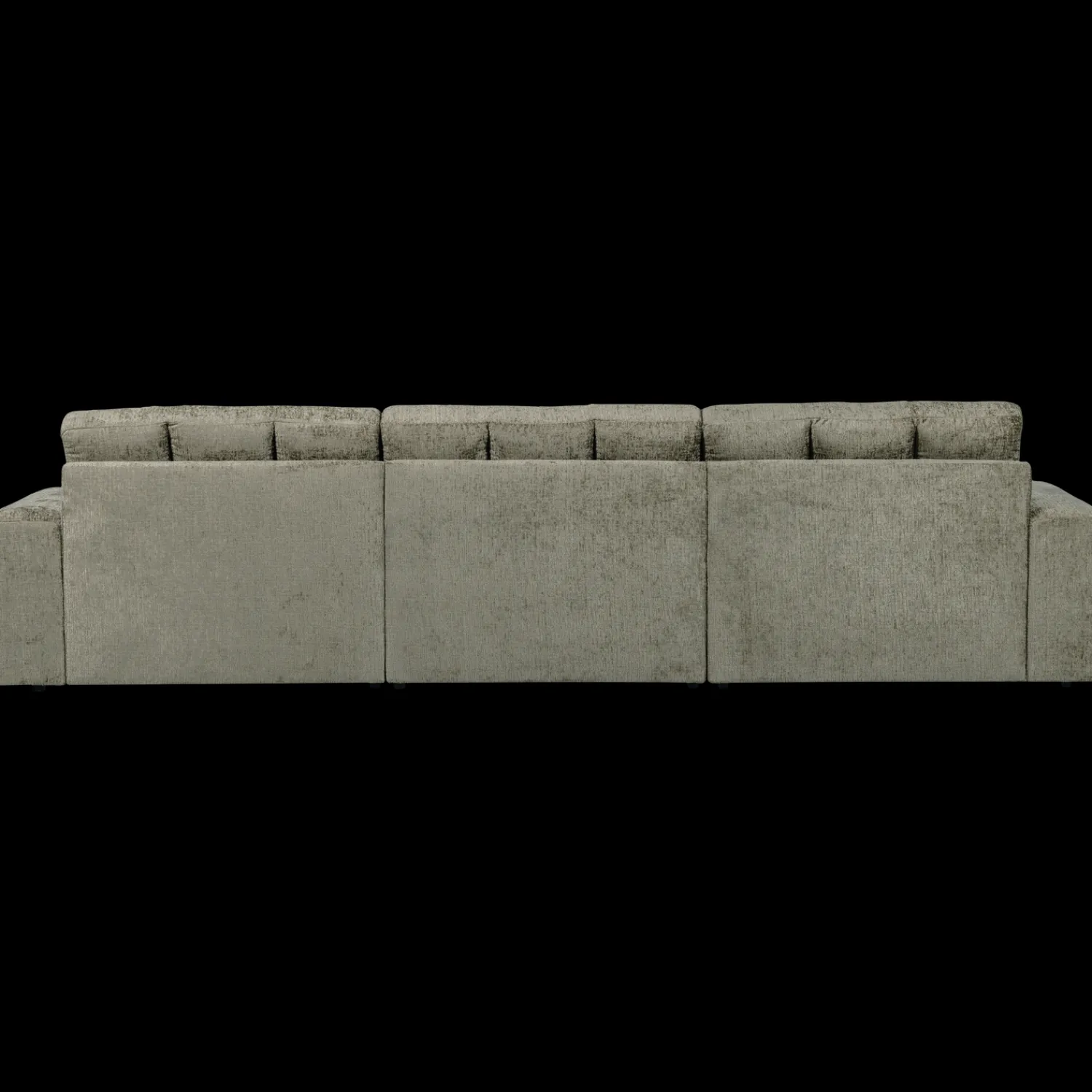 Hoekbanken-WOOOD Second Date Velvet Chaise Longue Frost