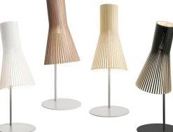 Design Tafellampen|Tafellampen-Secto Design Secto 4220 Tafellamp Walnut