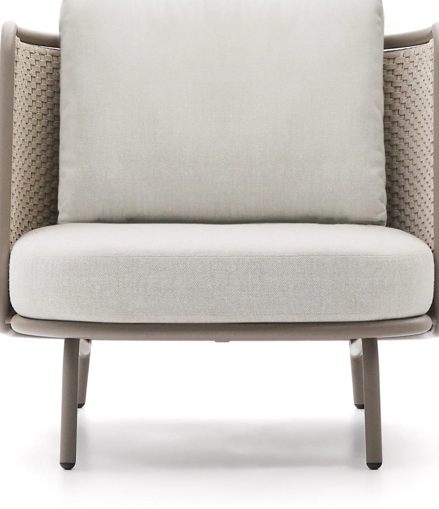 Tuinstoelen-Kave Home Sedalis Outdoor Fauteuil Taupe, Beige